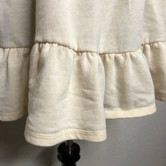 Anthropologie Saturday Sunday cream tiered ruffle knit top size Medium - Picture 5 of 13